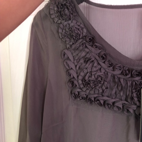 B.Young Collezione Gray Tunic Top - Picture 6 of 8